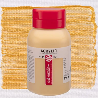 Akrylová farba Talens Art Creation, 750 ml - 801, Gold