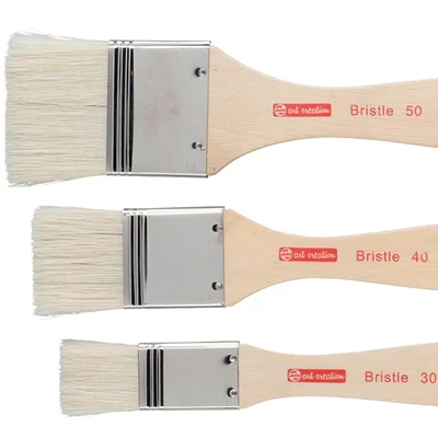 Sada štetcov Talens Art Creation Bristle - na základný náter/lak, štetinové, 3 ks (30-40-50 mm)