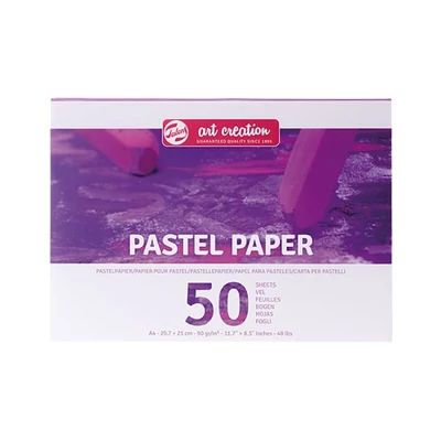 Pastelový papierový blok Talens Art Creation, 90 g, 50 listov - A4, farebný
