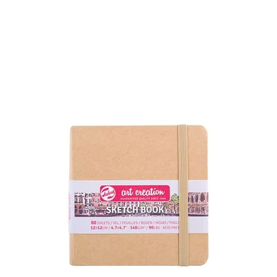 Náčrtník a skicár Talens Art Creation Sketch Book, 140 g, 80 listov - 12x12 cm, natronový papier
