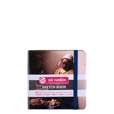 Náčrtník a skicár Talens Art Creation Sketch Book, 140 g, 80 listov - 12x12 cm, The Milkmaid