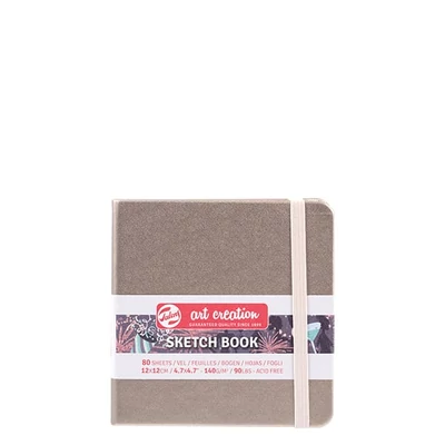 Náčrtník a skicár Talens Art Creation Sketch Book, 140 g, 80 listov - 12x12 cm, šampanské
