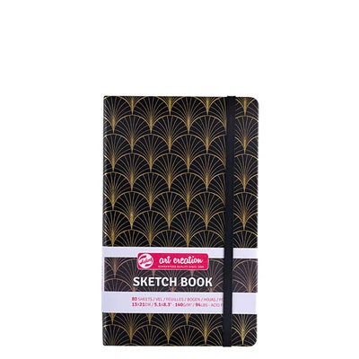 Náčrtník a skicár Talens Art Creation Sketch Book, 140 g, 80 listov - 13x21 cm, Art Deco