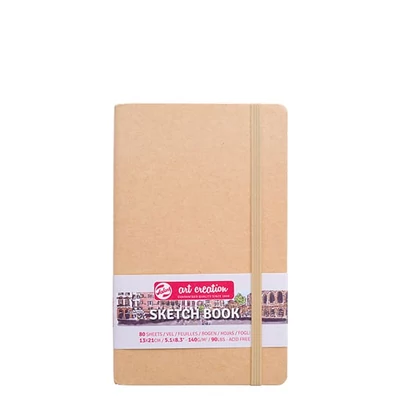 Náčrtník a skicár Talens Art Creation Sketch Book, 140 g, 80 listov - 13x21 cm, natronový  papier