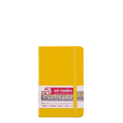 Náčrtník a skicár Talens Art Creation Sketch Book, 140 g, 80 listov - 9x14 cm, zlatožltý