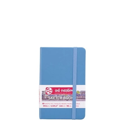 Náčrtník a skicár Talens Art Creation Sketch Book, 140 g, 80 listov - 9x14 cm, svetlomodrý