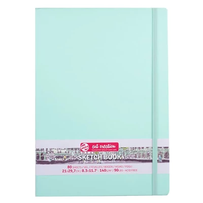 Náčrtník a skicár Talens Art Creation Sketch Book, 140 g, 80 listov - A4, mätový