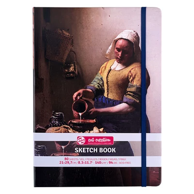 Náčrtník a skicár Talens Art Creation Sketch Book, 140 g, 80 listov - A4, The Milkmaid