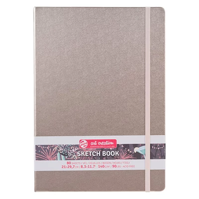 Náčrtník a skicár Talens Art Creation Sketch Book, 140 g, 80 listov - A4, šampanská