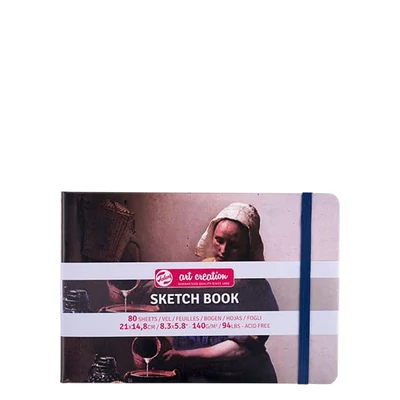 Náčrtník a skicár Talens Art Creation Sketch Book, 140 g, 80 listov - A5 na šírku, The Milkmaid