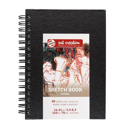 Náčrtník a skicár Talens Art Creation Sketch Book, 110 g, špirálový - 14x21 cm