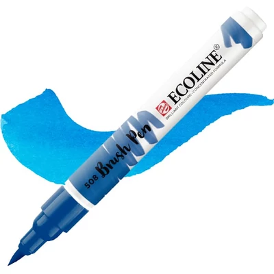 Akvarelový popisovač Talens Ecoline Brush Pen - 508, prussian blue