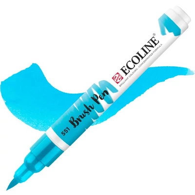 Akvarelový popisovač Talens Ecoline Brush Pen - 551, sky blue light