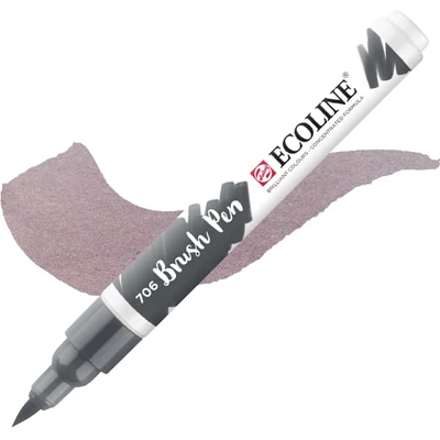 Akvarelový popisovač Talens Ecoline Brush Pen - 706, deep grey