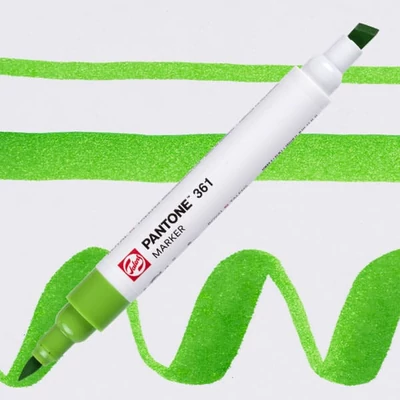 Obojstranný štetcový popisovač Talens Pantone - 361