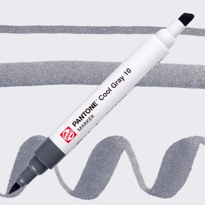 Obojstranný štetcový popisovač Talens Pantone - cool gray 10