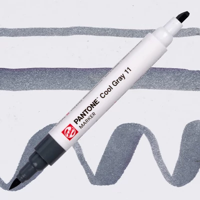 Obojstranný štetcový popisovač Talens Pantone - cool gray 11