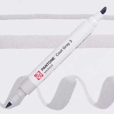 Obojstranný štetcový popisovač Talens Pantone - cool gray 3
