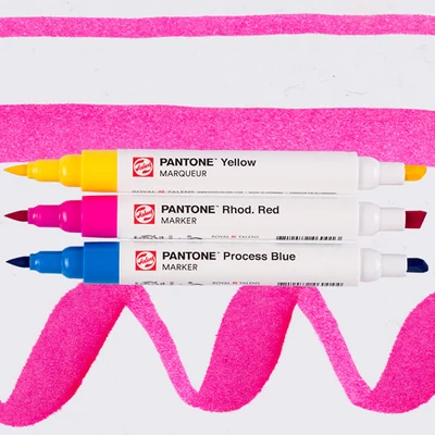 Sada obojstranných štetcových popisovačov Talens Pantone - 3 ks, Primary