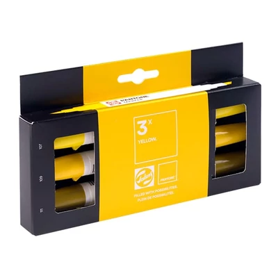Sada obojstranných štetcových popisovačov Talens Pantone - 3 ks, Yellow