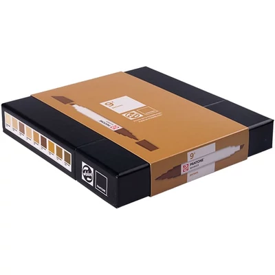 Sada obojstranných štetcových popisovačov Talens Pantone - 9 ks, Brown