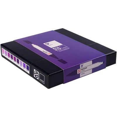 Sada obojstranných štetcových popisovačov Talens Pantone - 9 ks, Purple