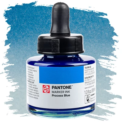Marker atrament Talens Pantone, 30 ml - process blue