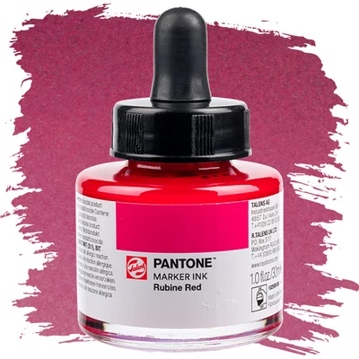 Marker atrament Talens Pantone, 30 ml - rubine red