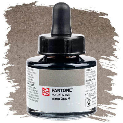 Marker atrament Talens Pantone, 30 ml - warm gray 6