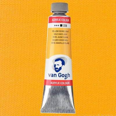 Akrylová farba Talens Van Gogh, 40 ml - 228, yellow ochre light