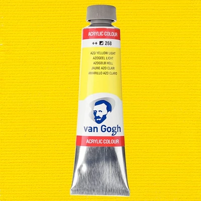 Akrylová farba Talens Van Gogh, 40 ml - 268, azo yellow light