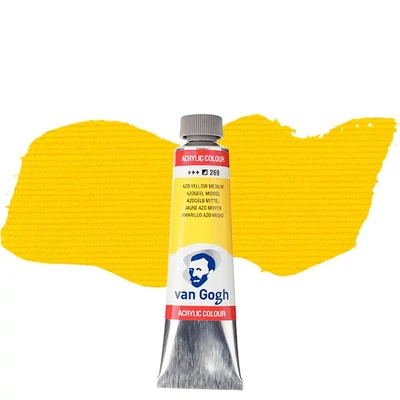 Akrylová farba Talens Van Gogh, 40 ml - 269, azo yellow medium
