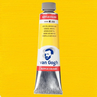 Akrylová farba Talens Van Gogh, 40 ml - 269, azo yellow medium