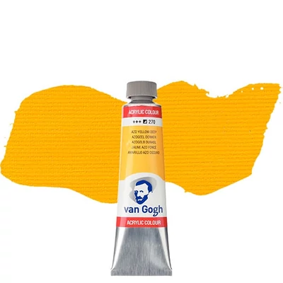 Akrylová farba Talens Van Gogh, 40 ml - 270, azo yellow deep