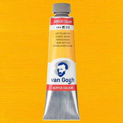 Akrylová farba Talens Van Gogh, 40 ml - 270, azo yellow deep