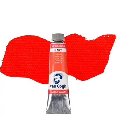 Akrylová farba Talens Van Gogh, 40 ml - 311, vermilion