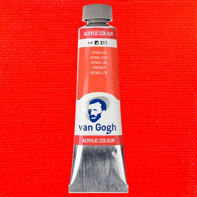 Akrylová farba Talens Van Gogh, 40 ml - 311, vermilion