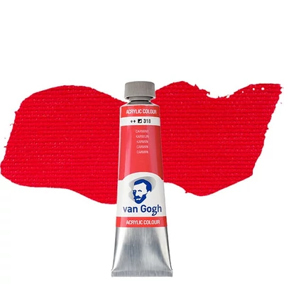 Akrylová farba Talens Van Gogh, 40 ml - 318, carmine