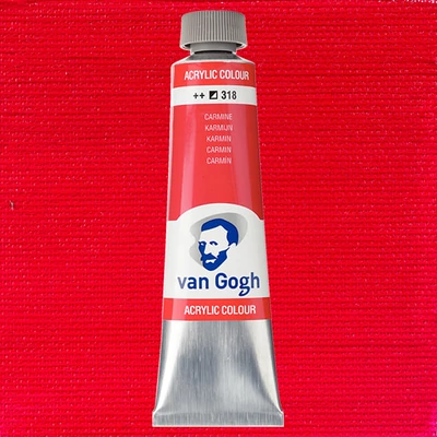 Akrylová farba Talens Van Gogh, 40 ml - 318, carmine