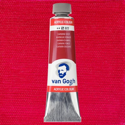Akrylová farba Talens Van Gogh, 40 ml - 322, carmine deep