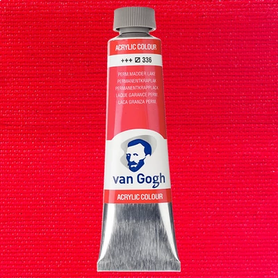 Akrylová farba Talens Van Gogh, 40 ml - 336, permanent madder lake