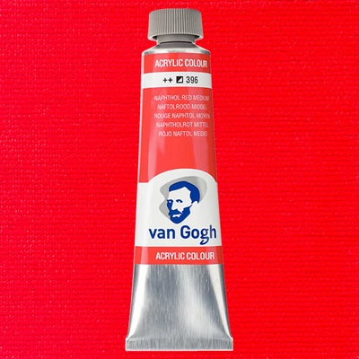 Akrylová farba Talens Van Gogh, 40 ml - 396, naphthol red medium