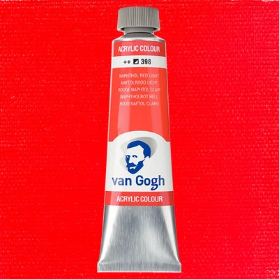 Akrylová farba Talens Van Gogh, 40 ml - 398, naphthol red light