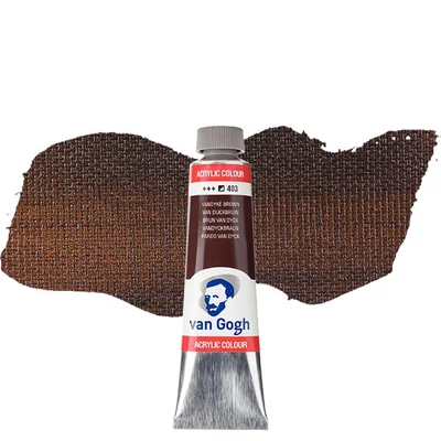 Akrylová farba Talens Van Gogh, 40 ml - 403, vandyke brown