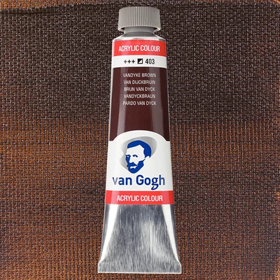 Akrylová farba Talens Van Gogh, 40 ml - 403, vandyke brown