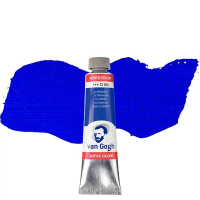 Akrylová farba Talens Van Gogh, 40 ml - 504, ultramarine