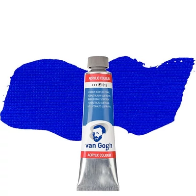 Akrylová farba Talens Van Gogh, 40 ml - 512, cobalt blue