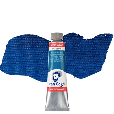 Akrylová farba Talens Van Gogh, 40 ml - 566, prussian blue phthalo