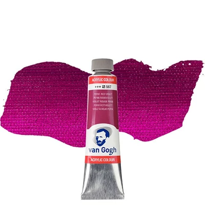 Akrylová farba Talens Van Gogh, 40 ml - 567, permanent red violet