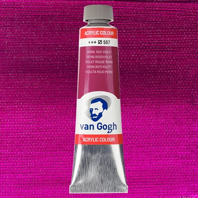 Akrylová farba Talens Van Gogh, 40 ml - 567, permanent red violet